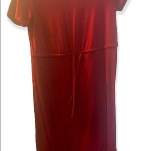 Burgundy Ruffel Dress